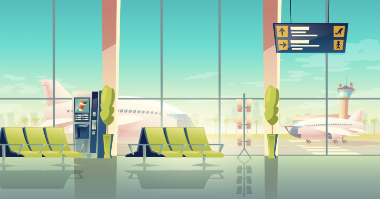 the airport
