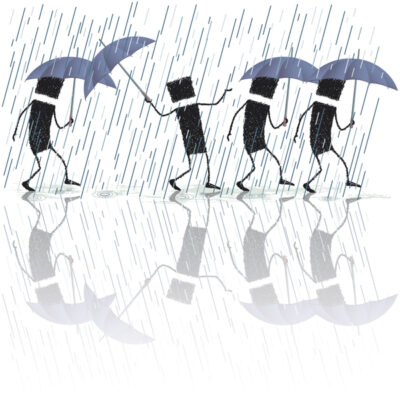 the rain