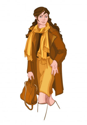 brown jacket