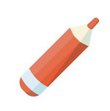 orange pencils